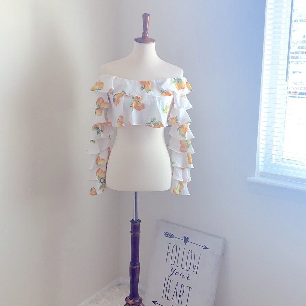 Off Shoulder Crop Top